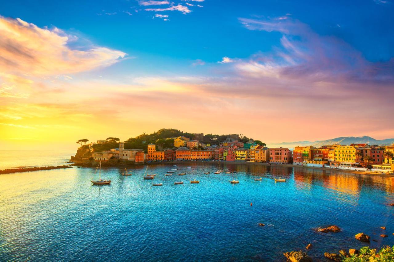 Apartamento 021 - Casa Ponente Con Terrazzo - Centro Citta, Carruggio E Mare Baia Del Silenzio A 500 M Sestri Levante Exterior foto